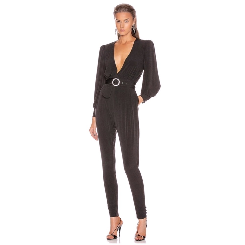 NWT Retrofete Suzie belt jewel buckle Jumpsuit